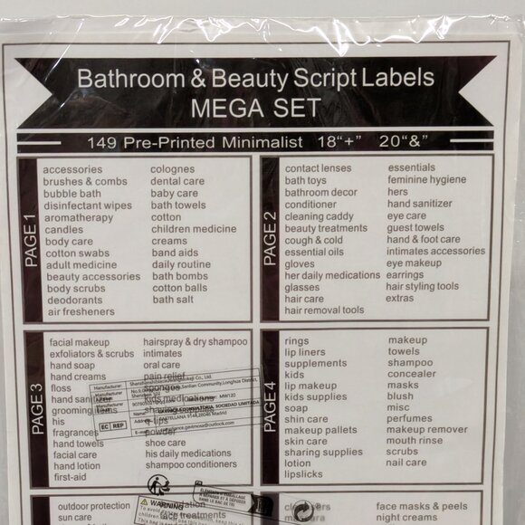Source Unknown | Storage & Organization | Nwt Bathroom Beauty Script ...